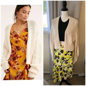 FREE PEOPLE CHUNKY KNIT CARDI SIZE M